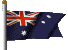 Australia Flag - fluttering